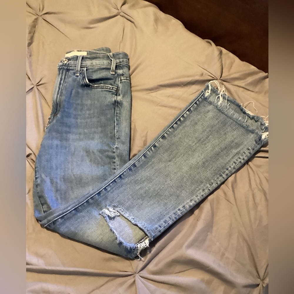 MOTHER Superior The Hustler ankle fray jeans - Picture 4 of 7